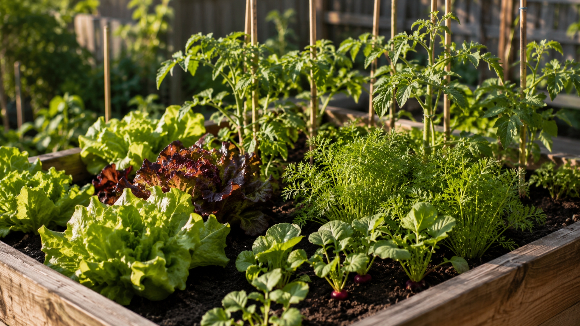 beginner vegetable garden raised bed
